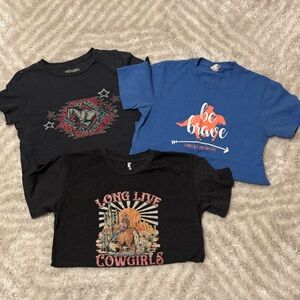 Kids Graphic T-Shirts - Black and Blue